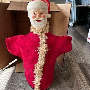Vintage Hand Puppet Santa Claus